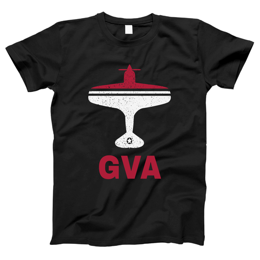 Fly Geneva GVA Airport Women's T-shirt | Black