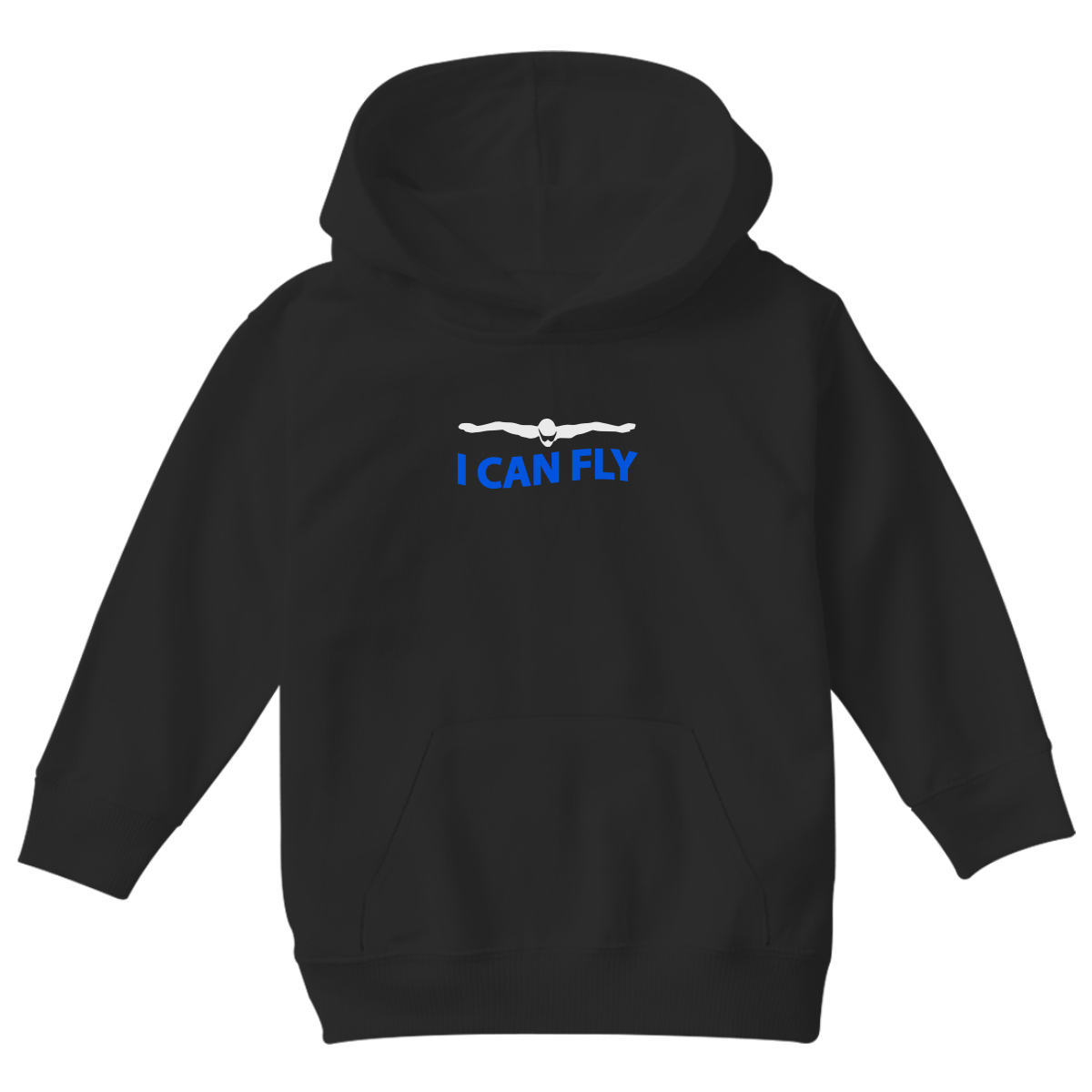 I Can Fly  Kids Hoodie | Black
