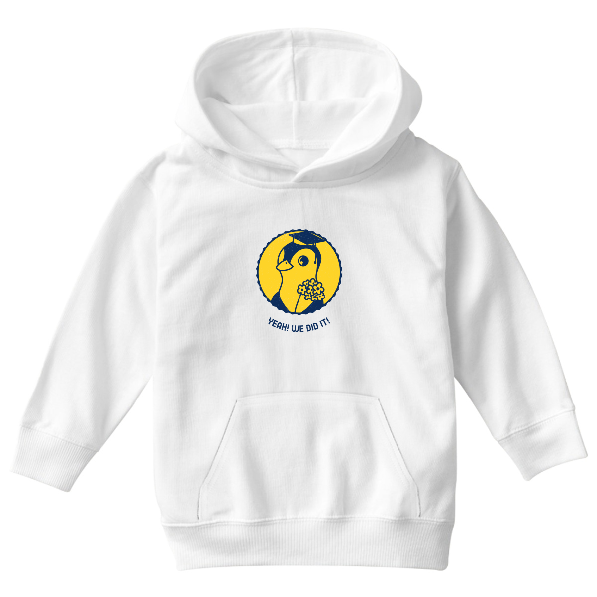 Yeah! We Did It! Kids Hoodie | White