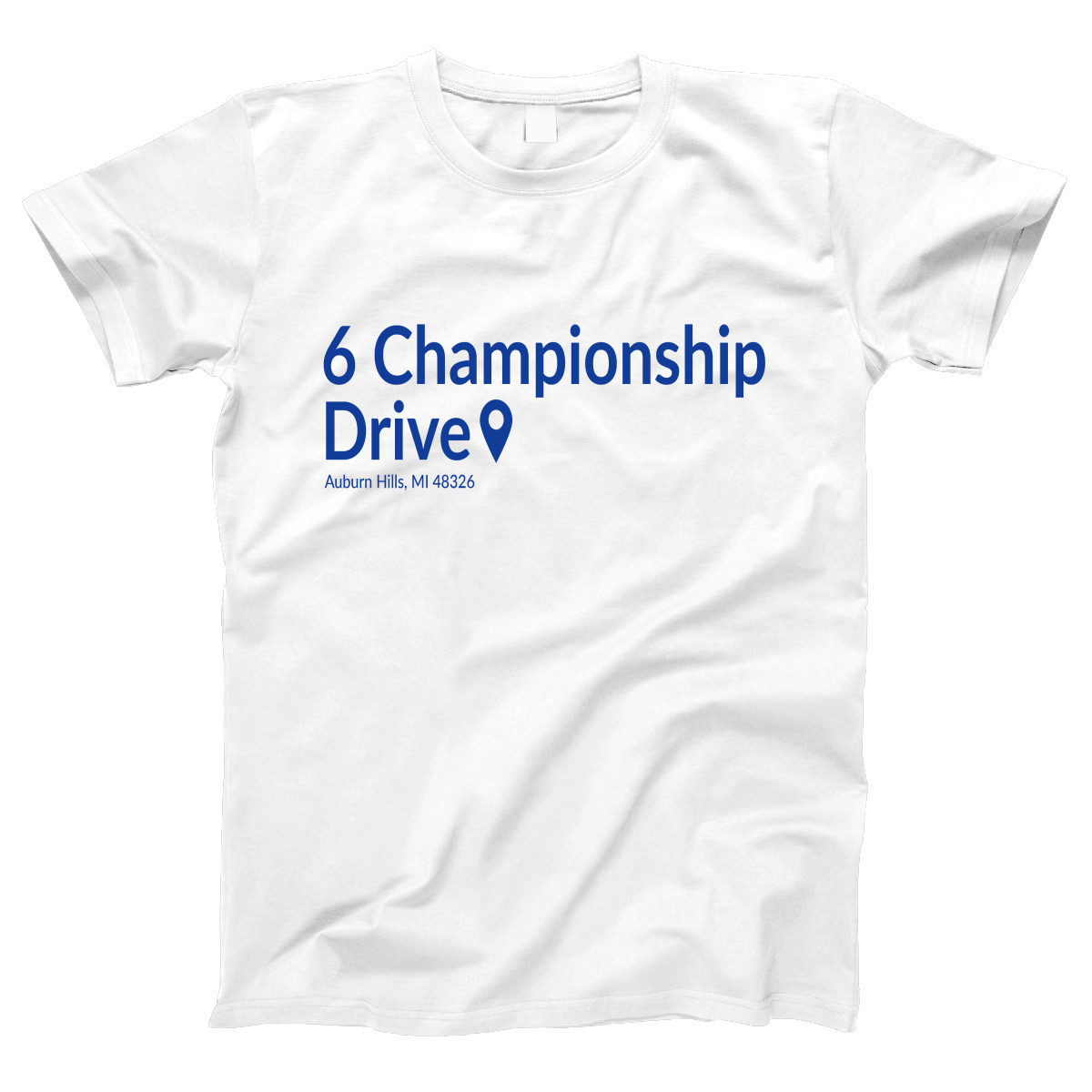 Detroit Basketball Stadium Women's T-shirt | White