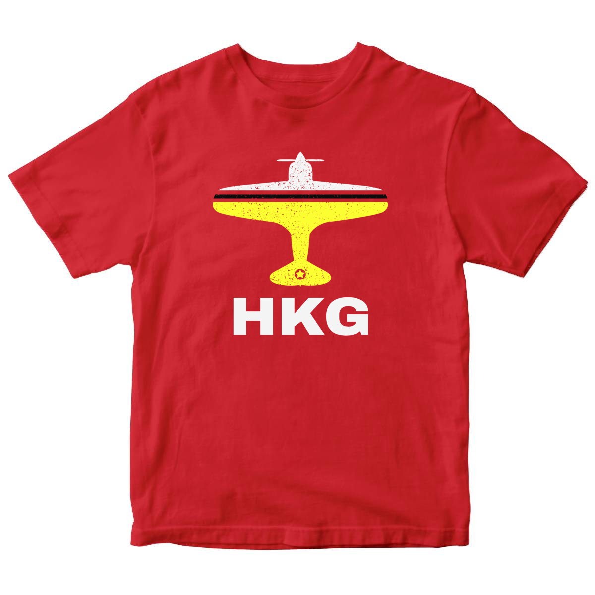 Fly Hong Kong HKG Airport Kids T-shirt | Red