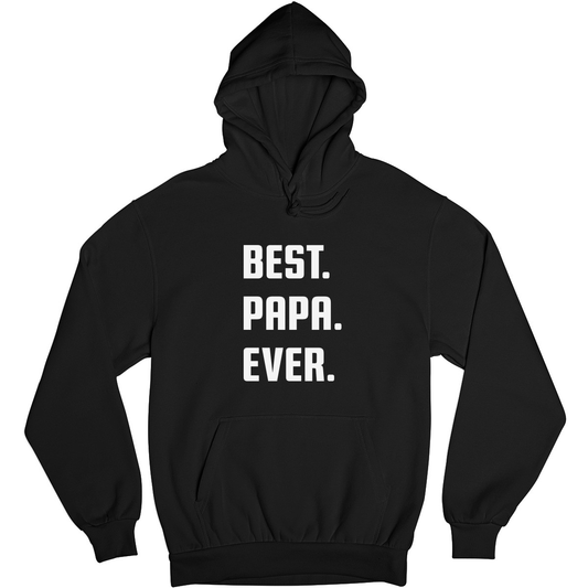 Best Papa Ever Unisex Hoodie | Black