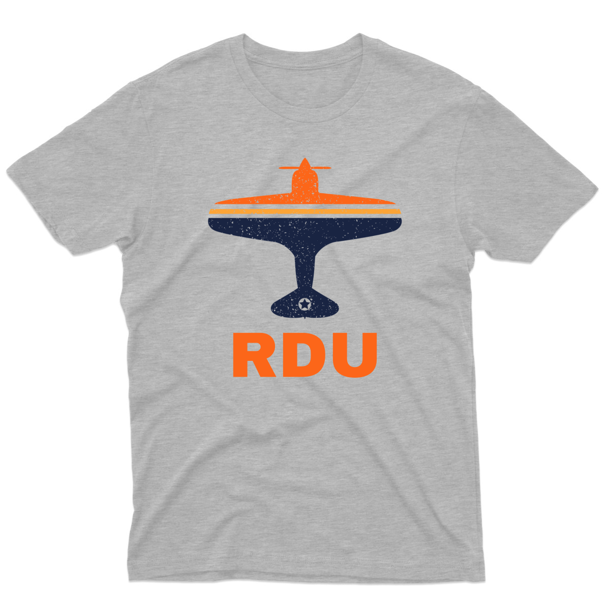 Fly Raleigh-Durham RDU Airport Men's T-shirt | Gray