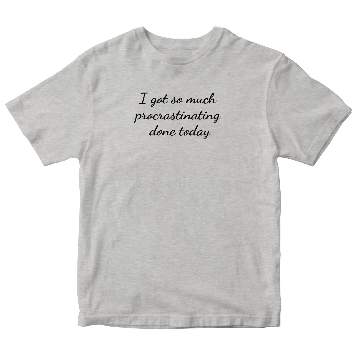 Procrastinator Kids T-shirt | Gray