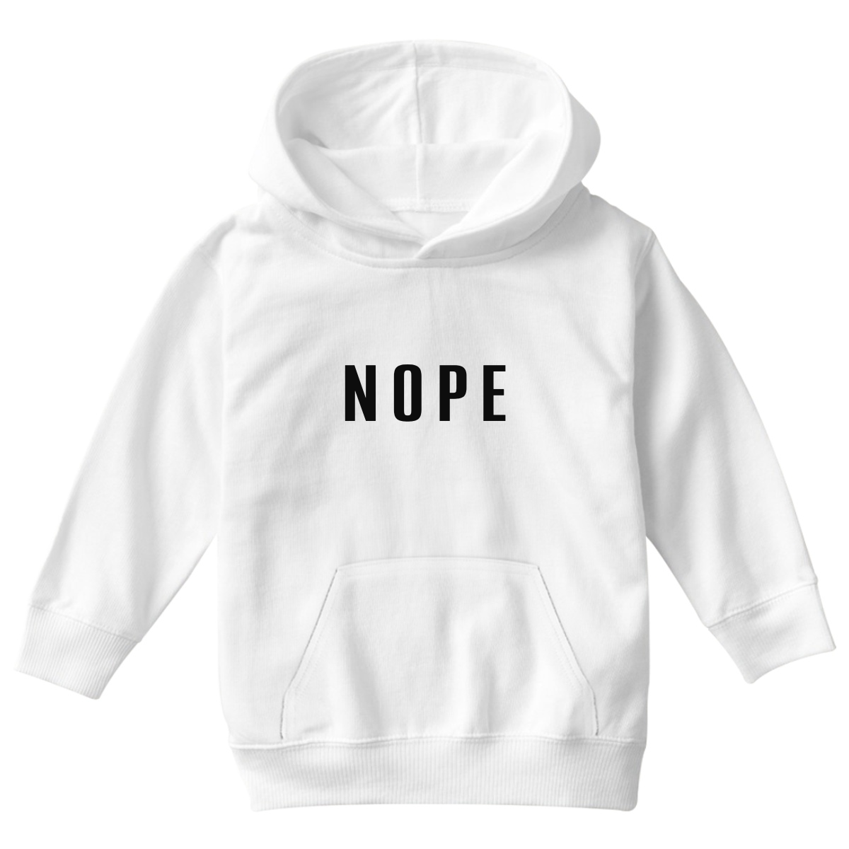Nope Kids Hoodie | White