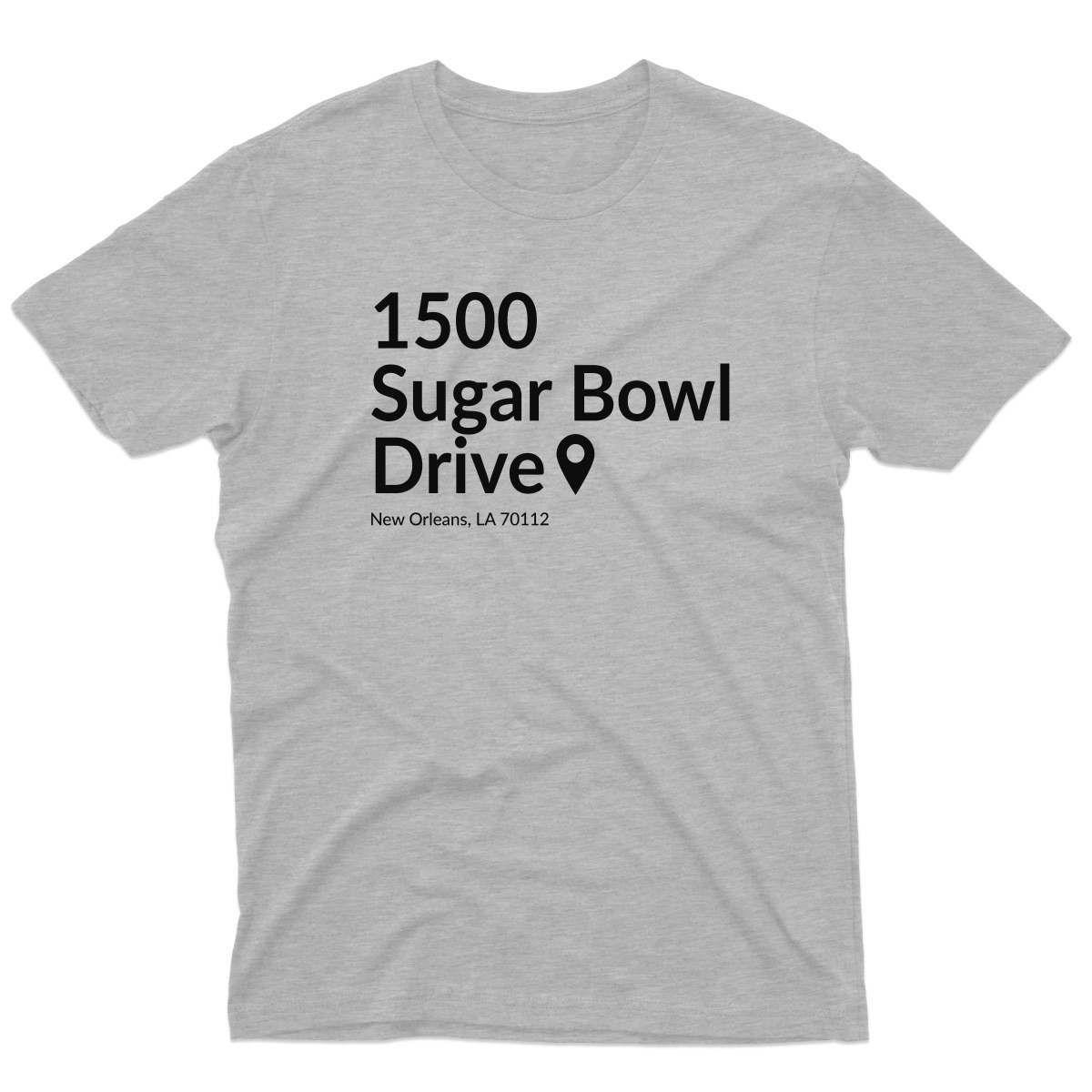 New Orleans Football Stadium Men's T-shirt | Gray