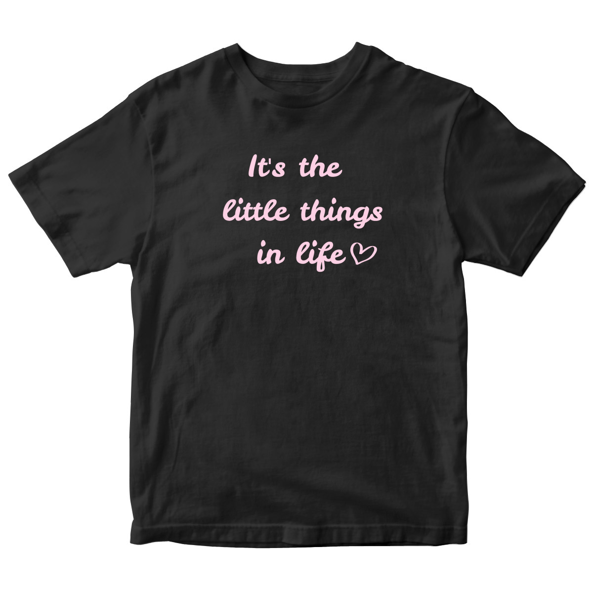 It's The Little Things In Life Toddler T-shirt | Black