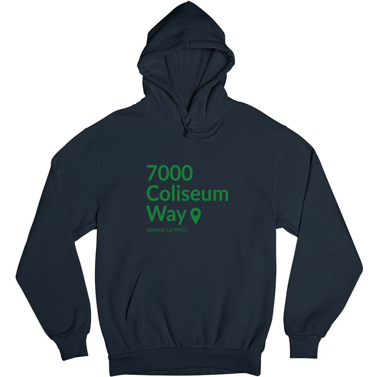 Oakland Baseball Stadium Unisex Hoodie | Navy