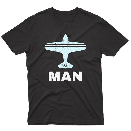 Fly Manchester MAN Airport Men's T-shirt | Black