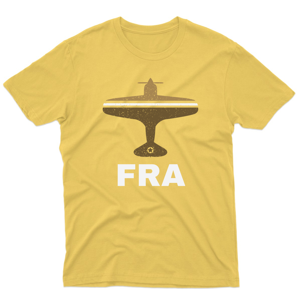 Fly Frankfurt FRA Airport  Men's T-shirt | Yellow