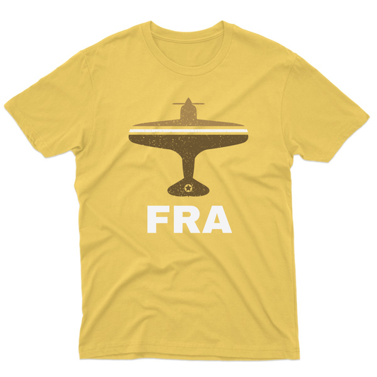 Fly Frankfurt FRA Airport  Men's T-shirt | Yellow