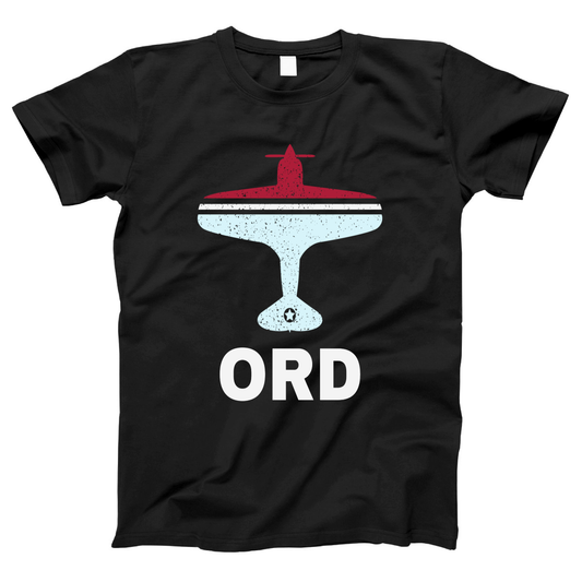Fly Chicago ORD Airport Women's T-shirt | Black