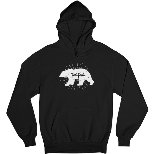 Papa Bear Unisex Hoodie | Black