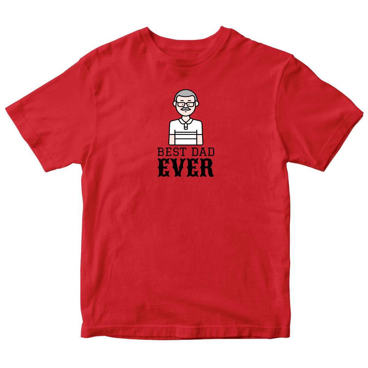 Best Dad Ever Toddler T-shirt | Red