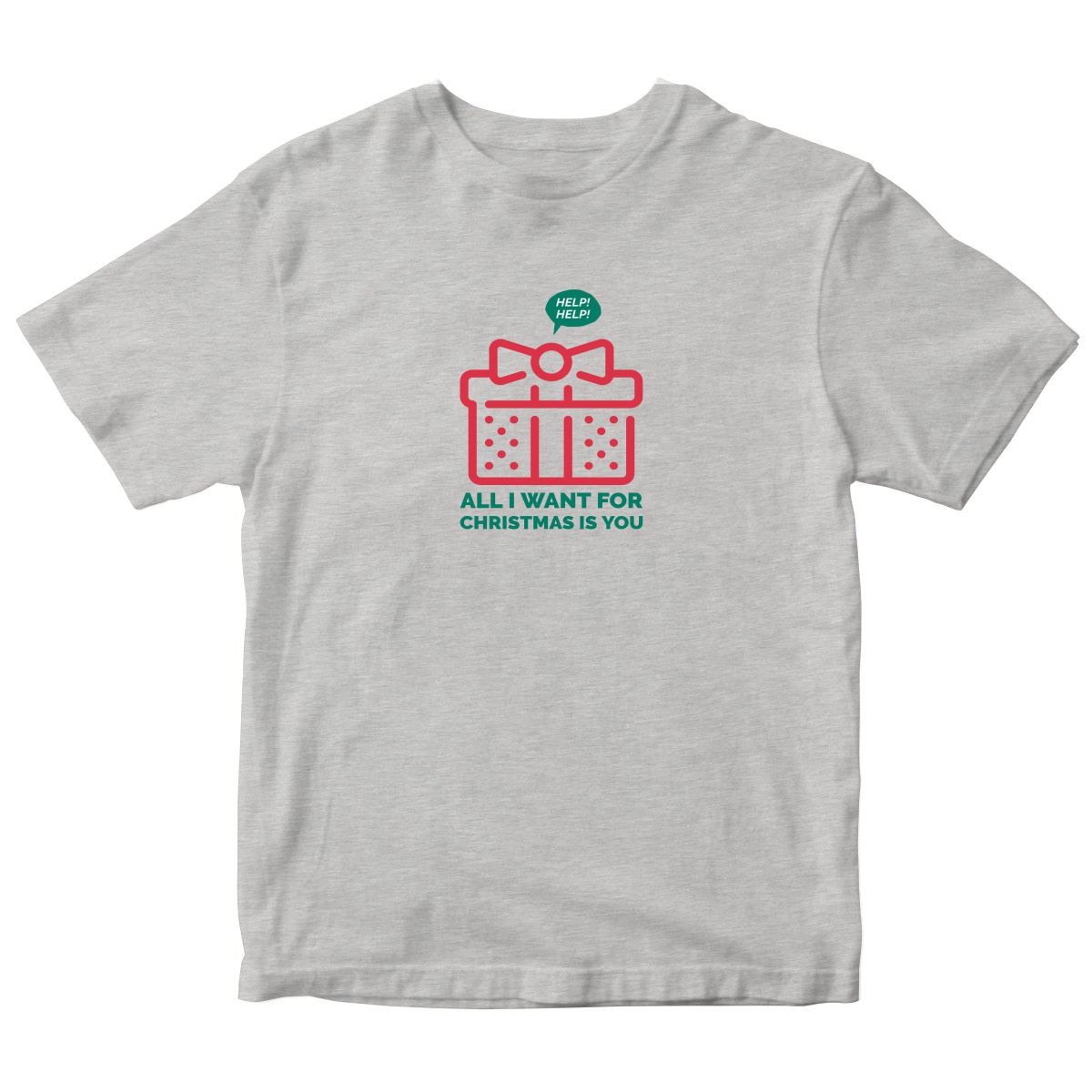 All I Want For Christmas Is You Kids T-shirt | Gray