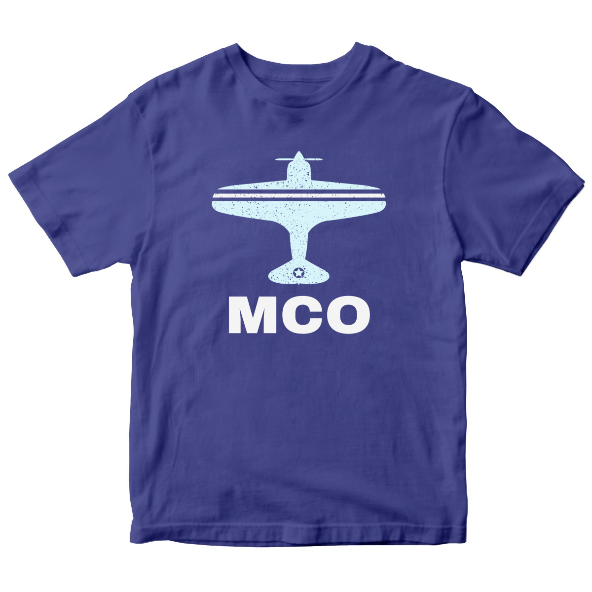 Fly Orlando MCO Airport Kids T-shirt | Blue