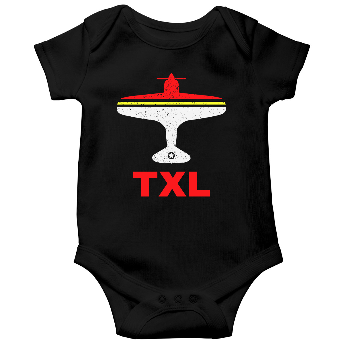 Fly Berlin TXL Airport  Baby Bodysuits | Black