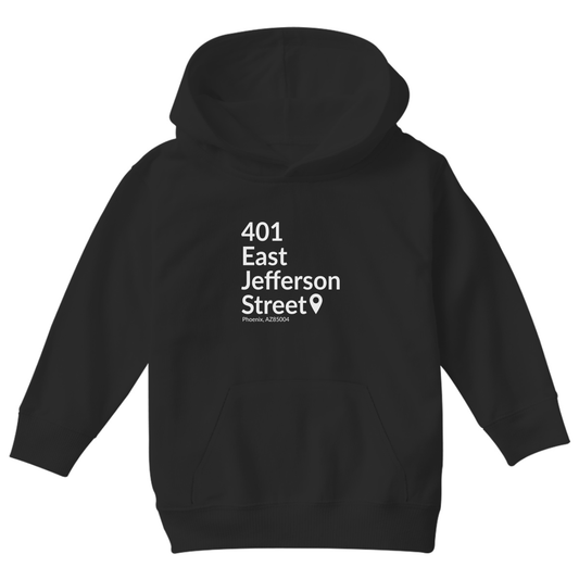 Arizona Baseball Stadium Kids Hoodie | Black