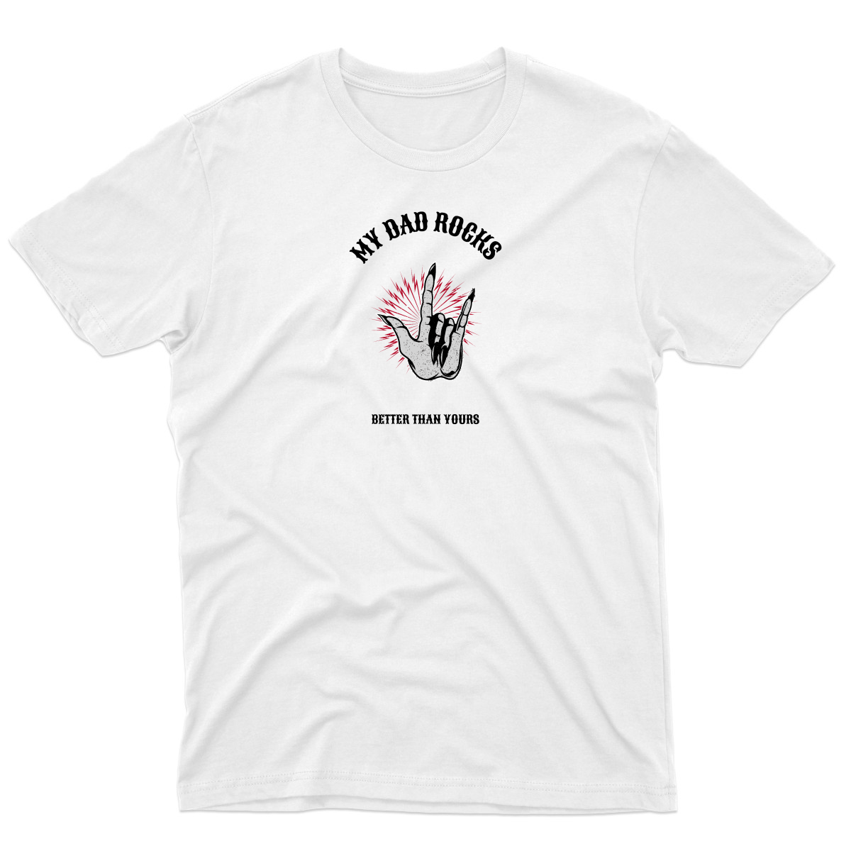 My Dad Rocks Men's T-shirt | White