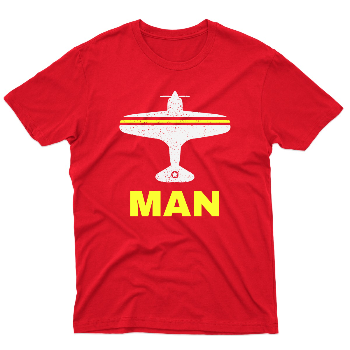 Fly Manchester MAN Airport Men's T-shirt | Red
