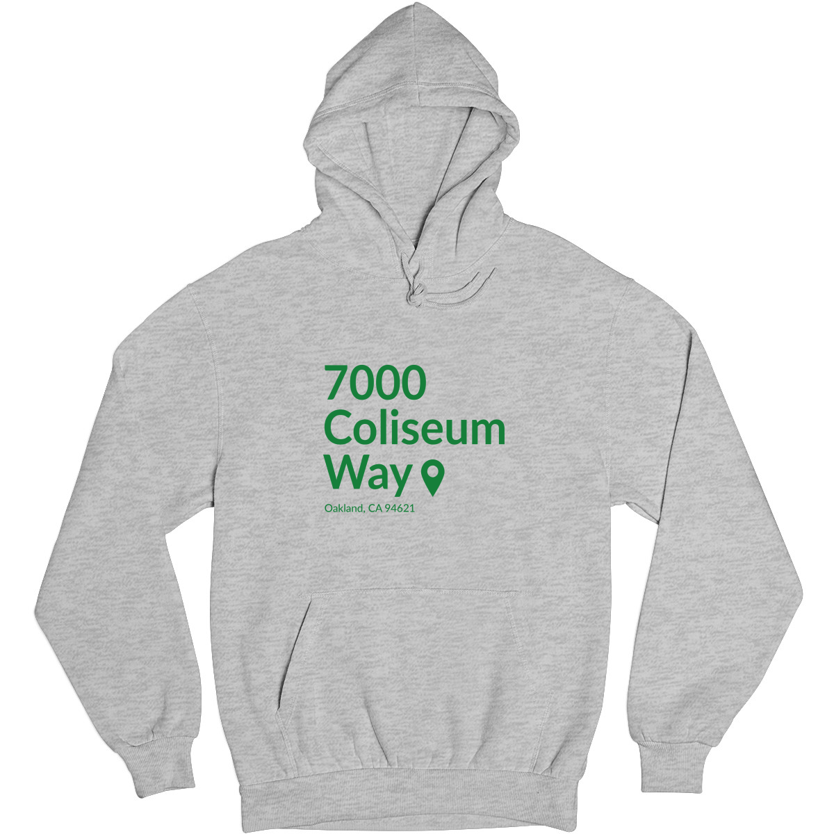 Oakland Baseball Stadium Unisex Hoodie | Gray