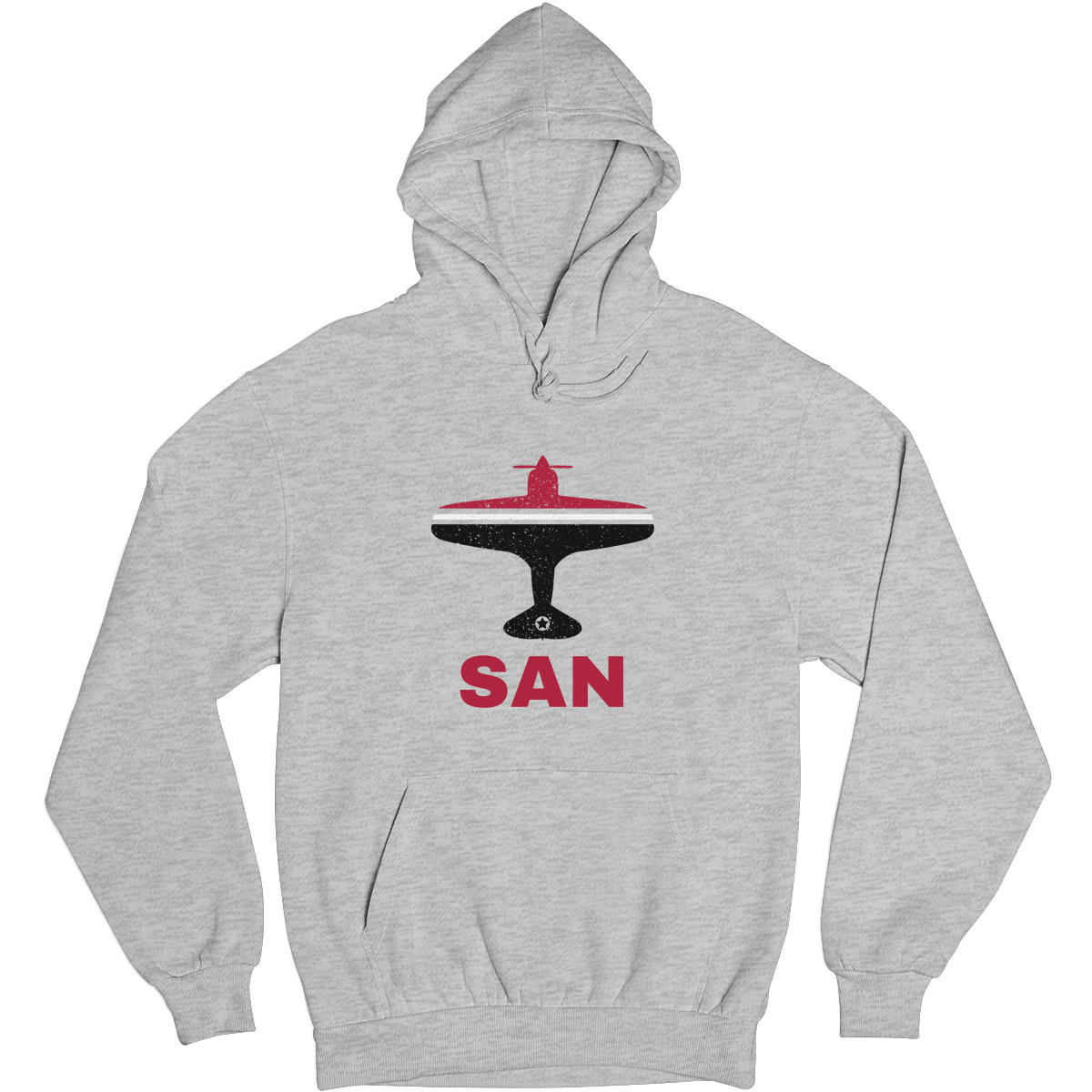 Fly San Diego SAN Airport Unisex Hoodie | Gray