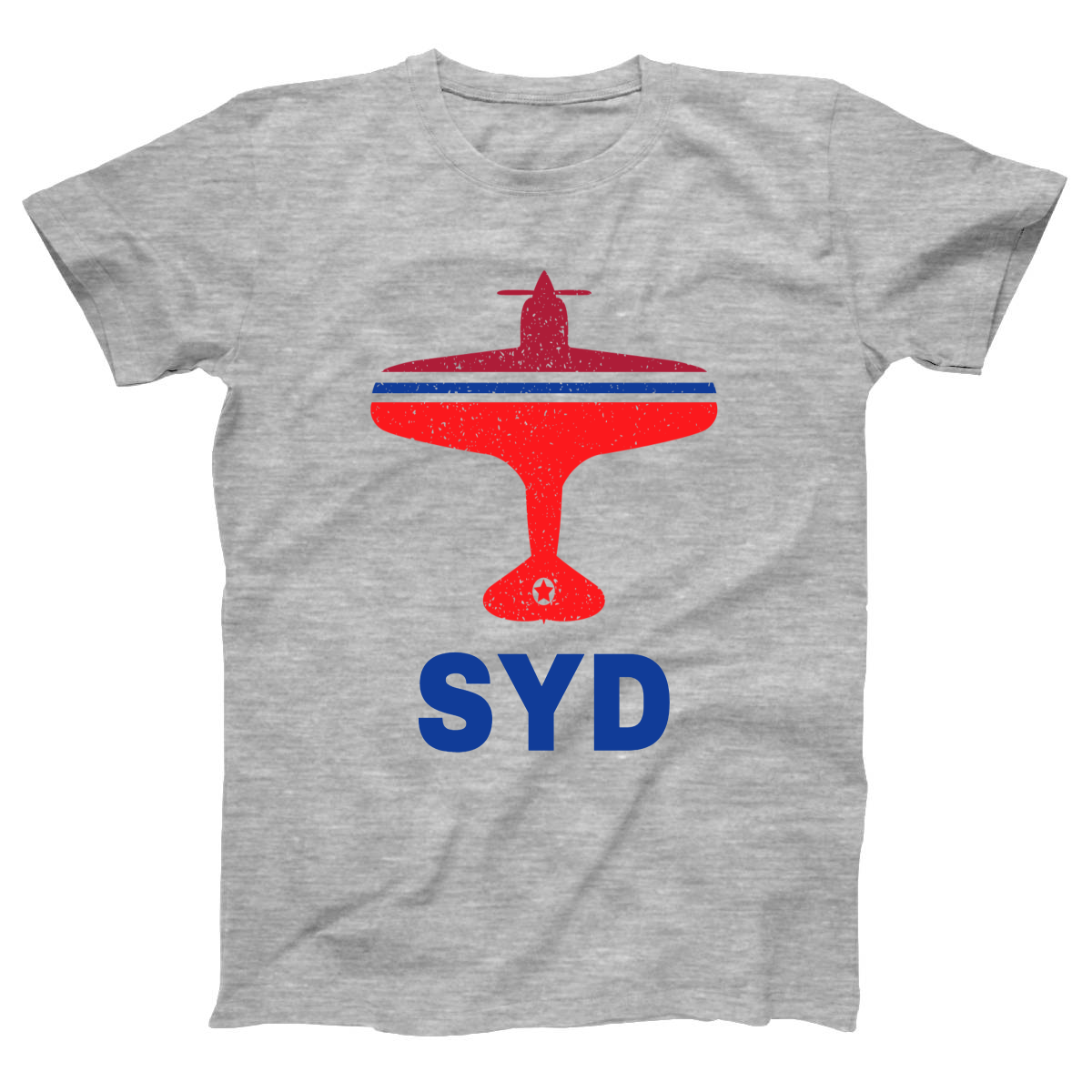 Fly Sydney SYD Airport  Women's T-shirt | Gray