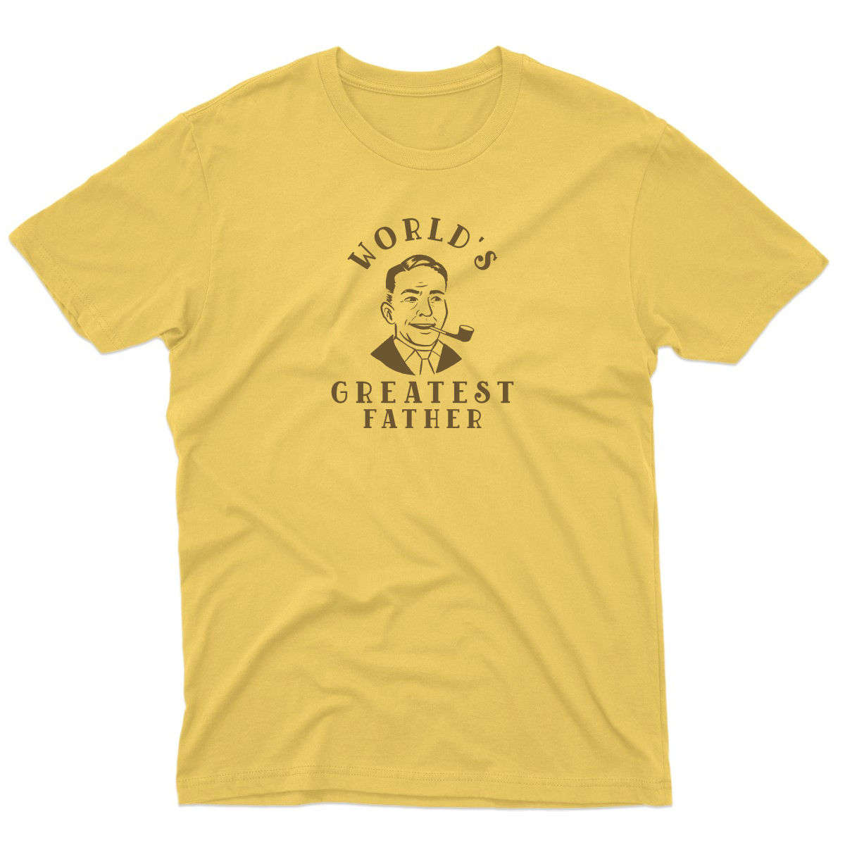 World's Greatest Father Men's T-shirt | Yellow