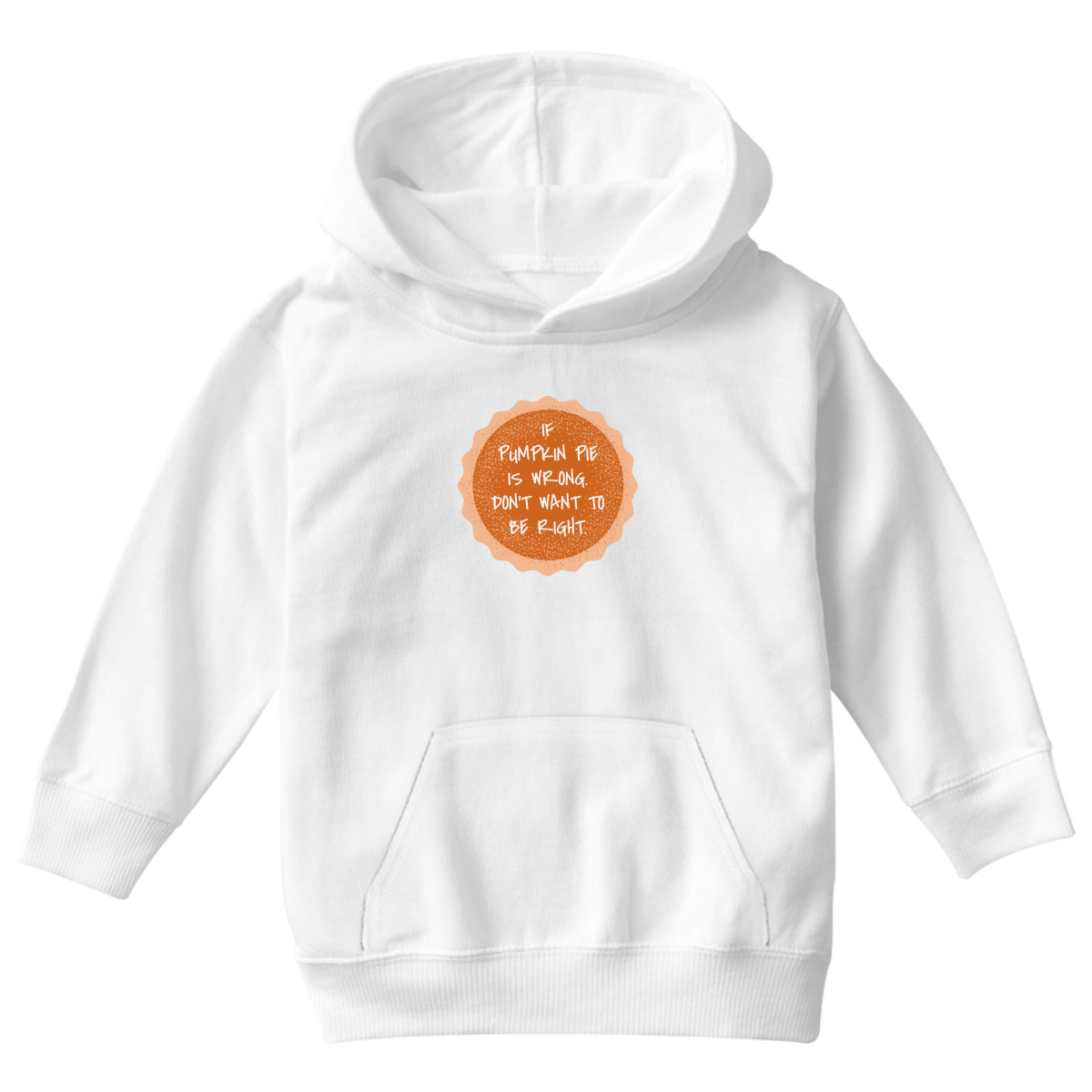 Pumpkin Pie Kids Hoodie | White