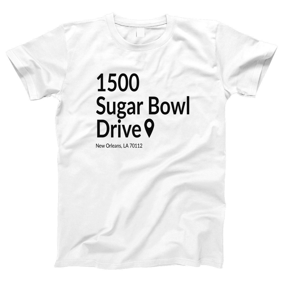 New Orleans Football Stadium Women's T-shirt | White