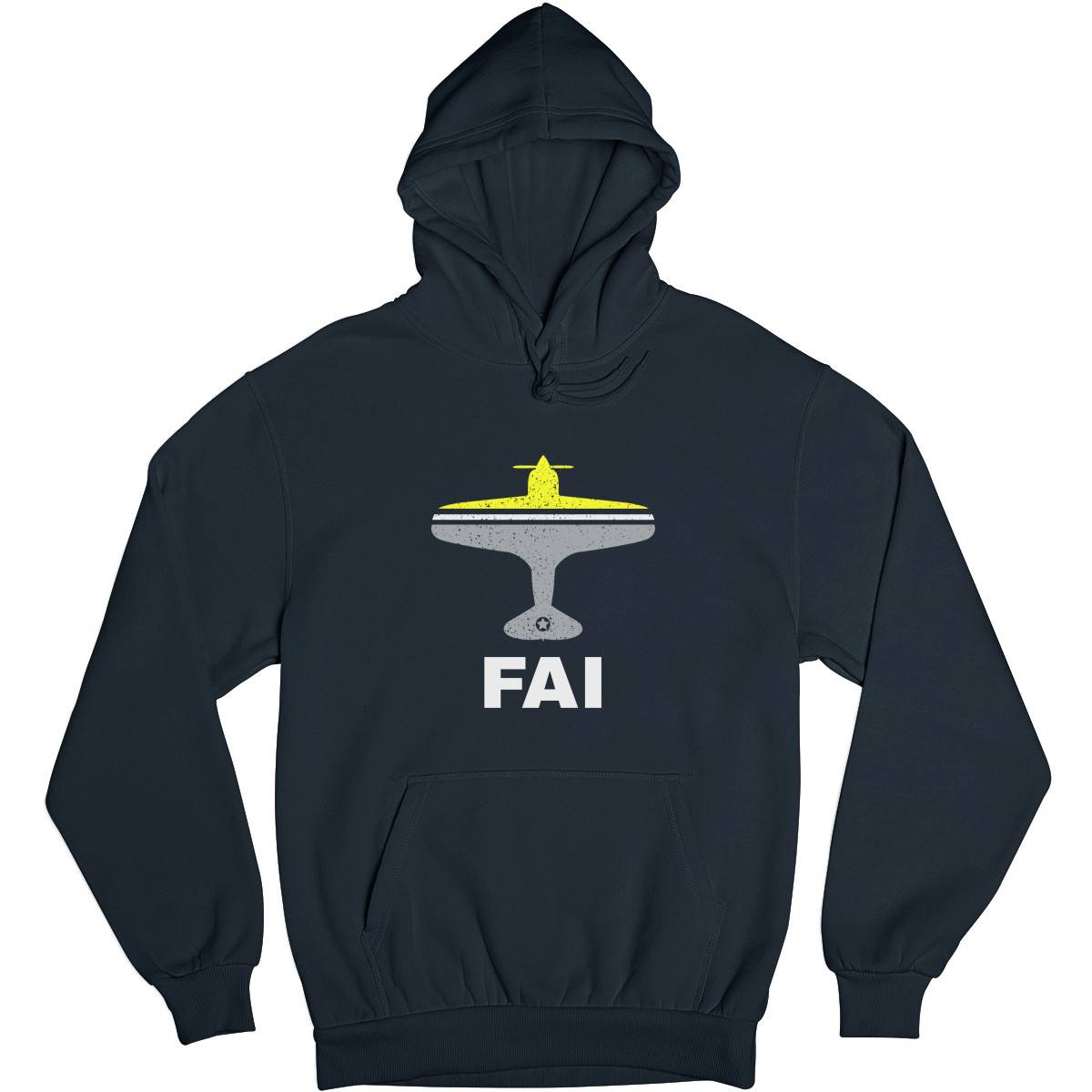 Fly Fairbanks FAI Airport Unisex Hoodie | Navy