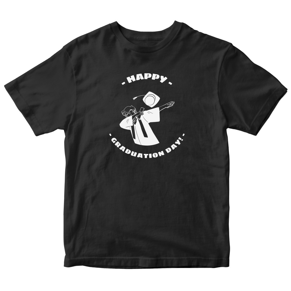 Happy Graduation Day Kids T-shirt | Black