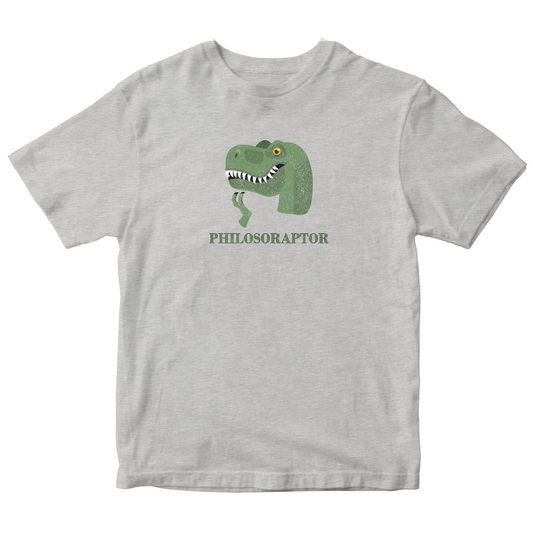 Philosoraptor  Kids T-shirt | Gray