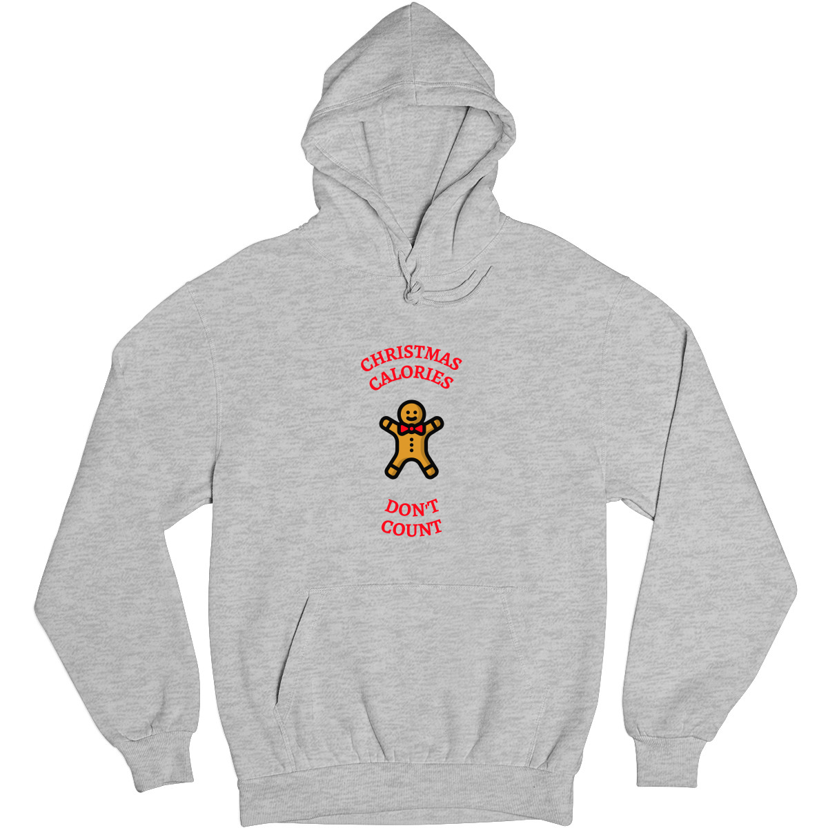 Christmas Calories Don't Count Unisex Hoodie | Gray