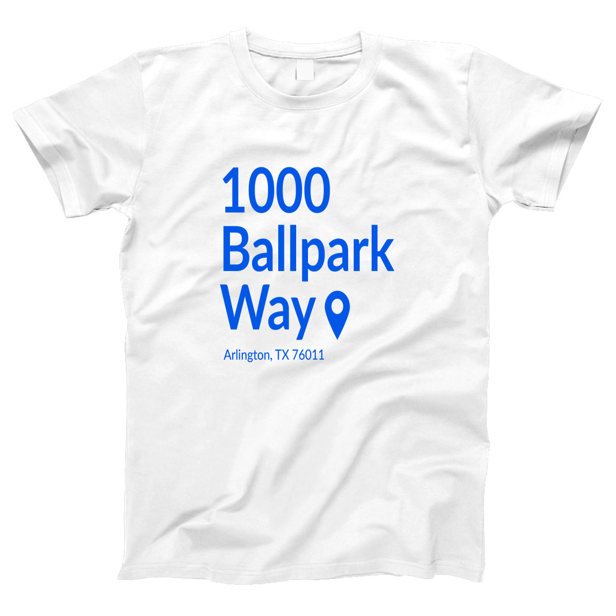 Texas Baseball Stadium Women's T-shirt | White