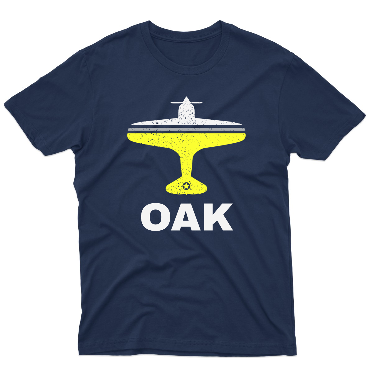 Fly Oakland OAK Airport Men's T-shirt | Navy