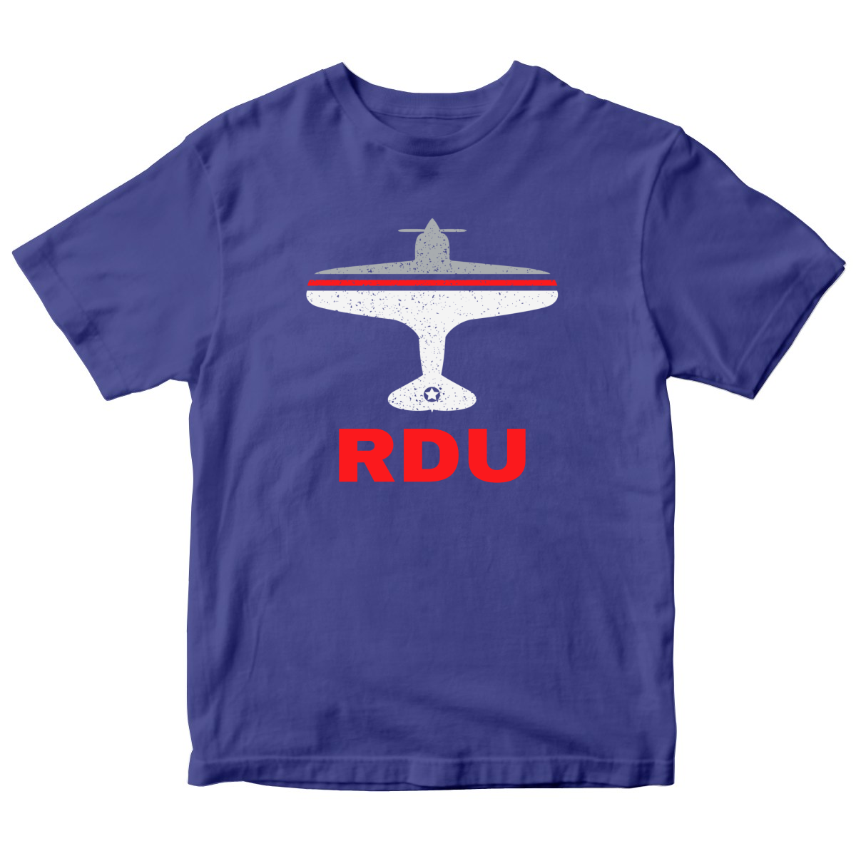 Fly Raleigh-Durham RDU Airport Kids T-shirt | Blue