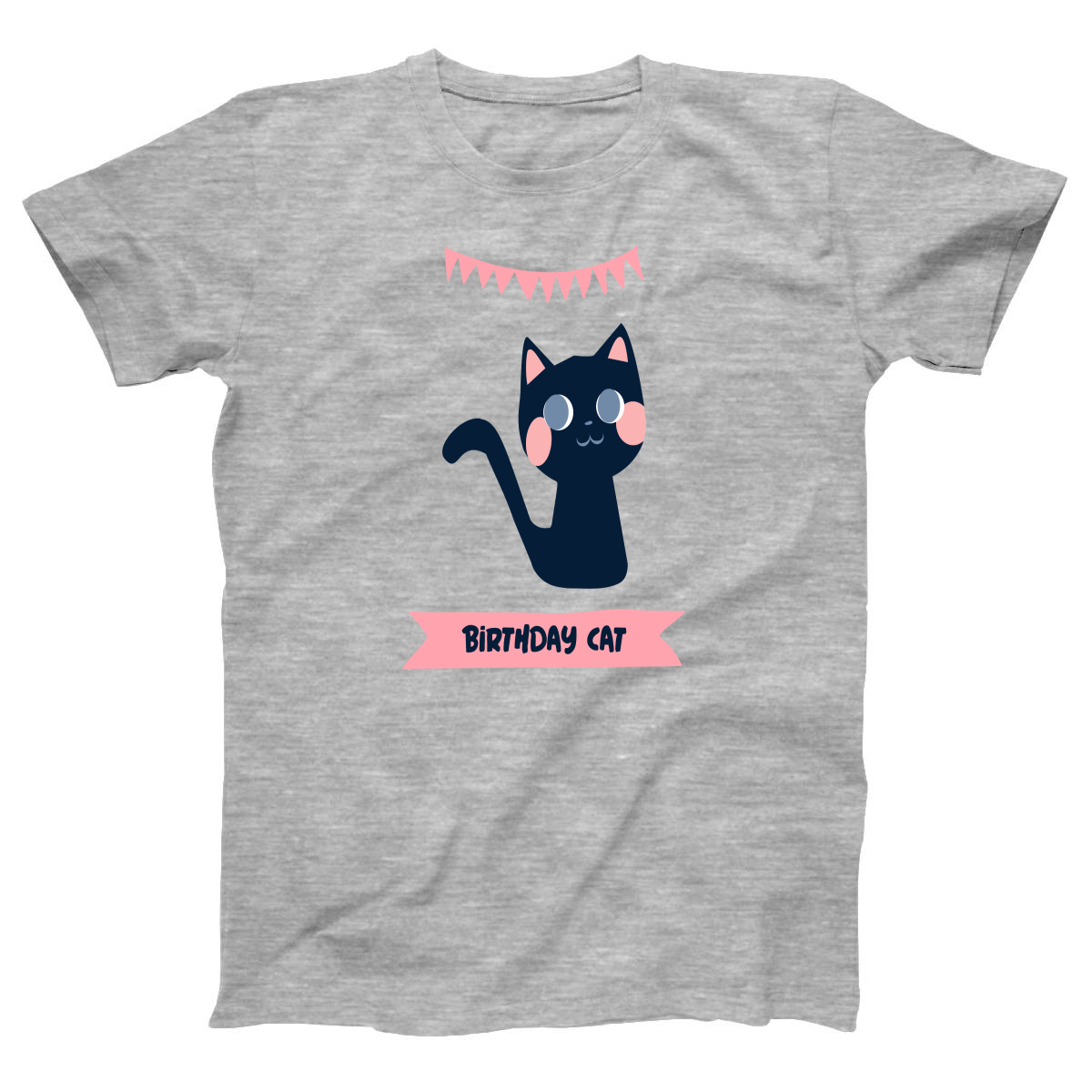 Birthday Cat Women's T-shirt | Gray