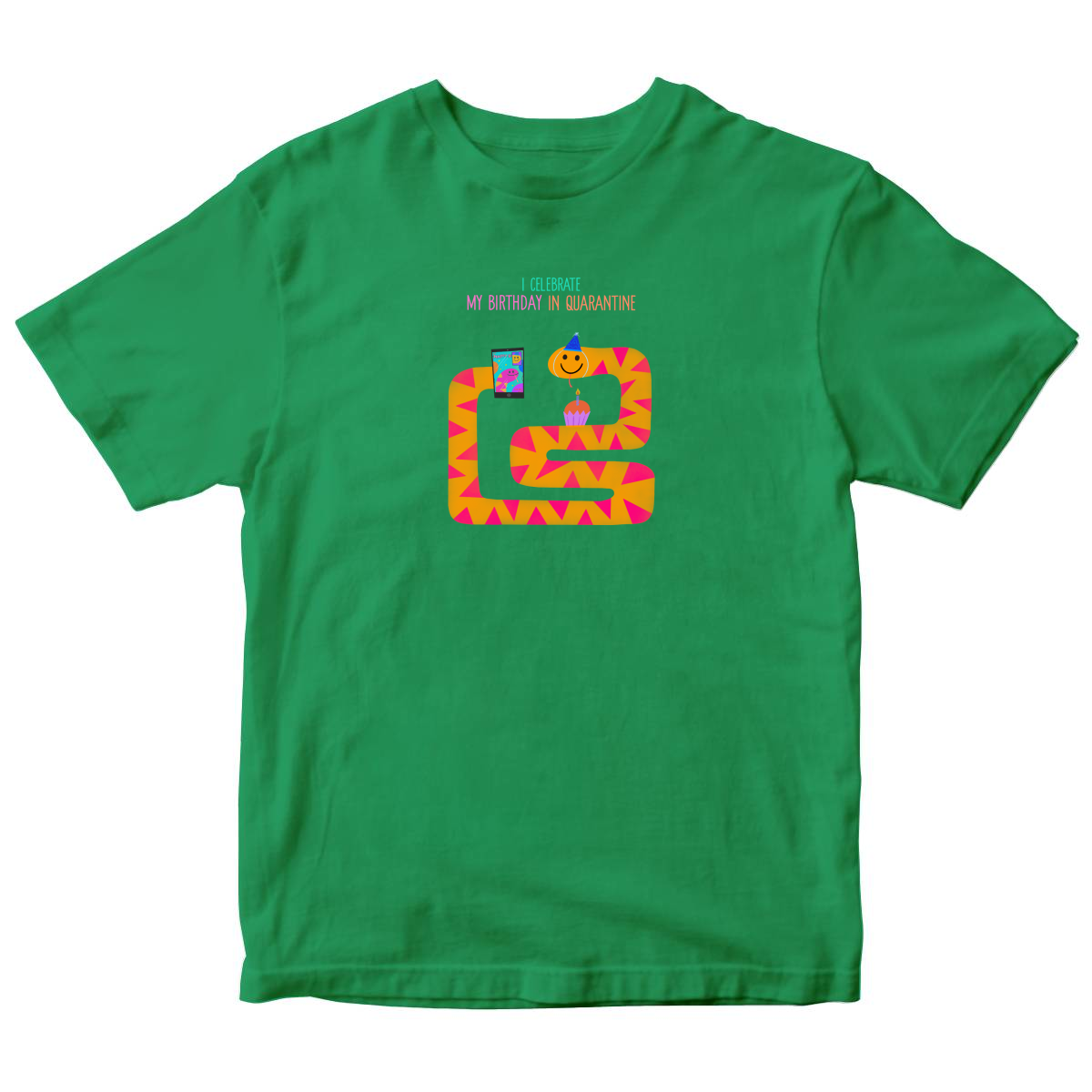 I celebrate my birthday in quarantine Toddler T-shirt | Green