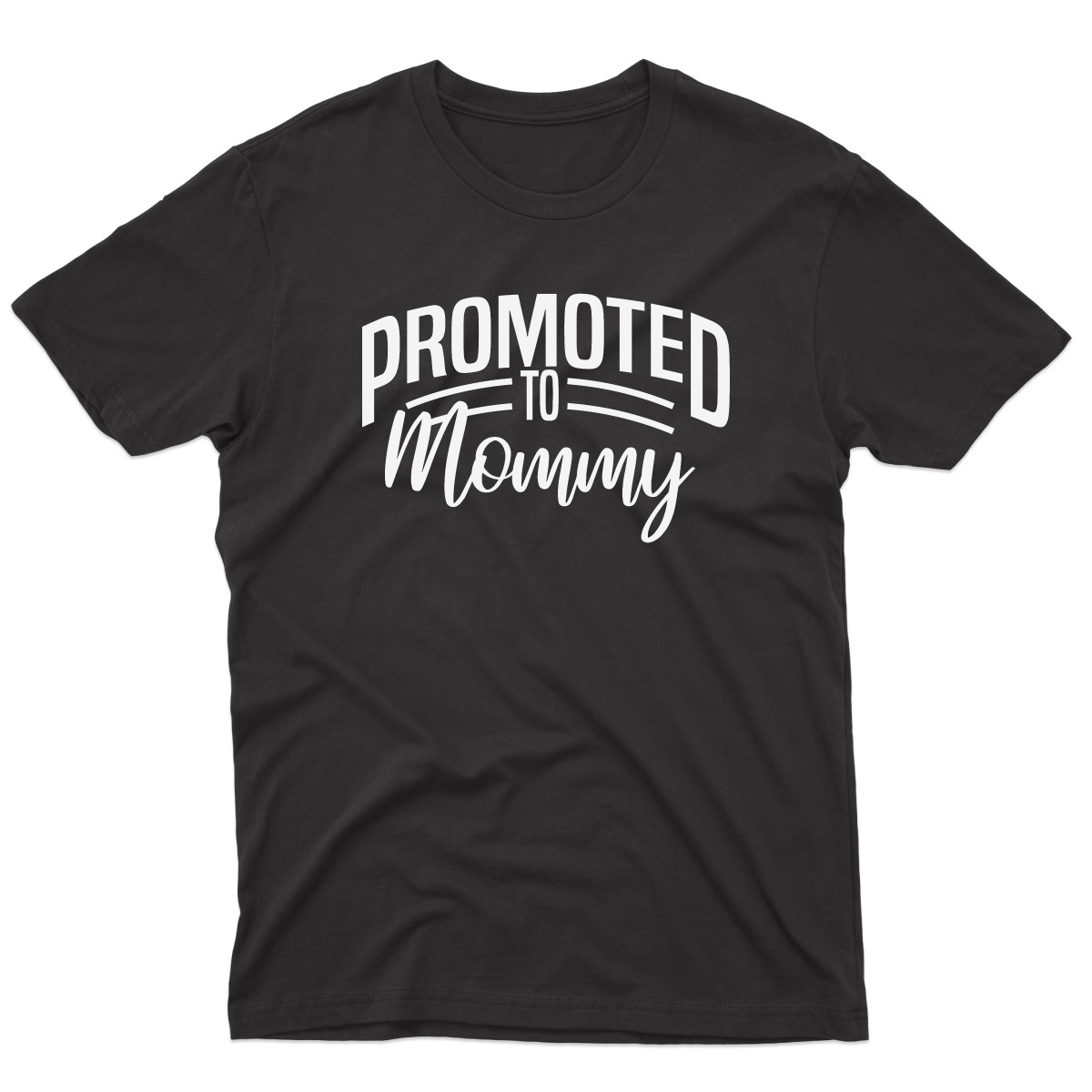 Promoted to Mommy Men's T-shirt | Black