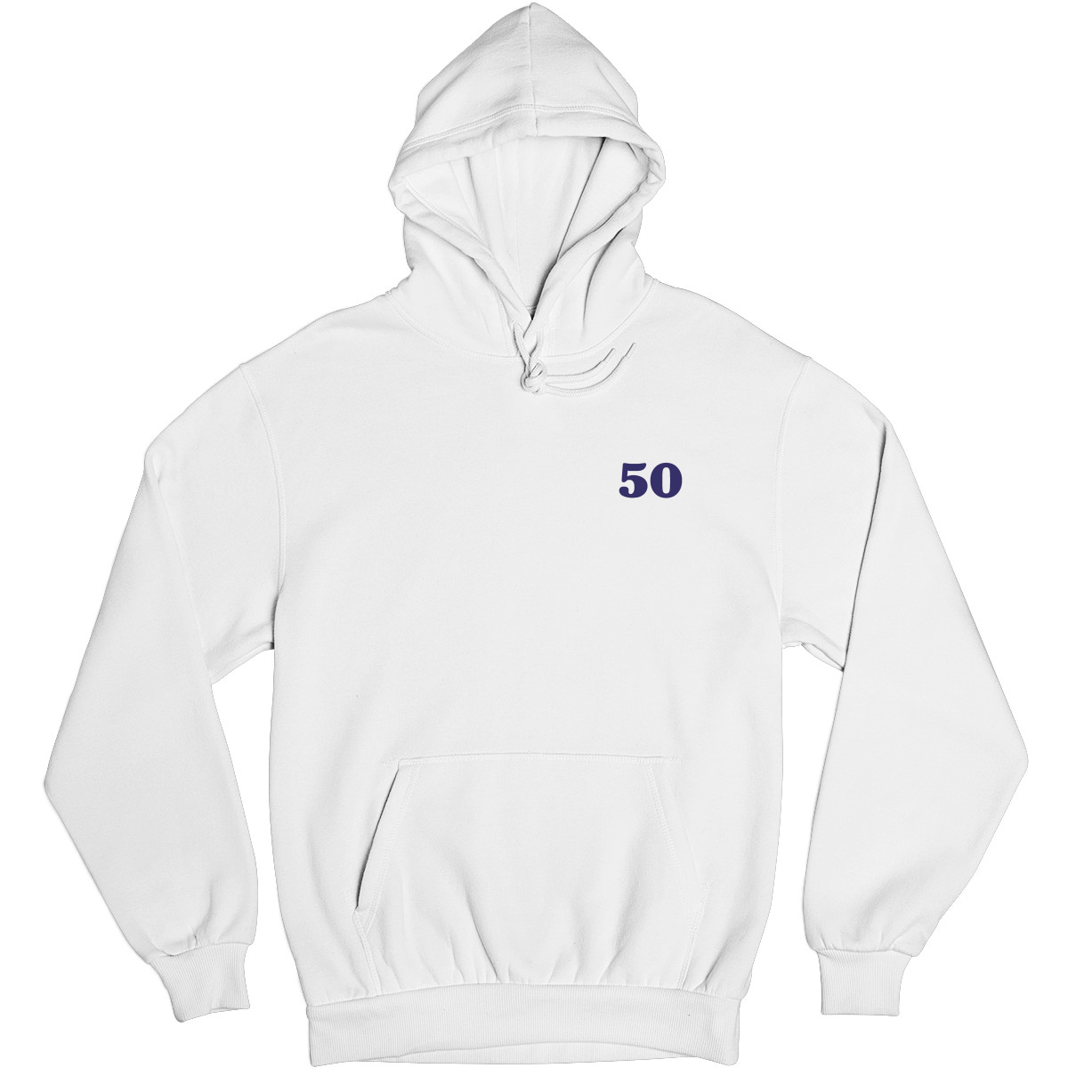 Bold 50 Unisex Hoodie | White
