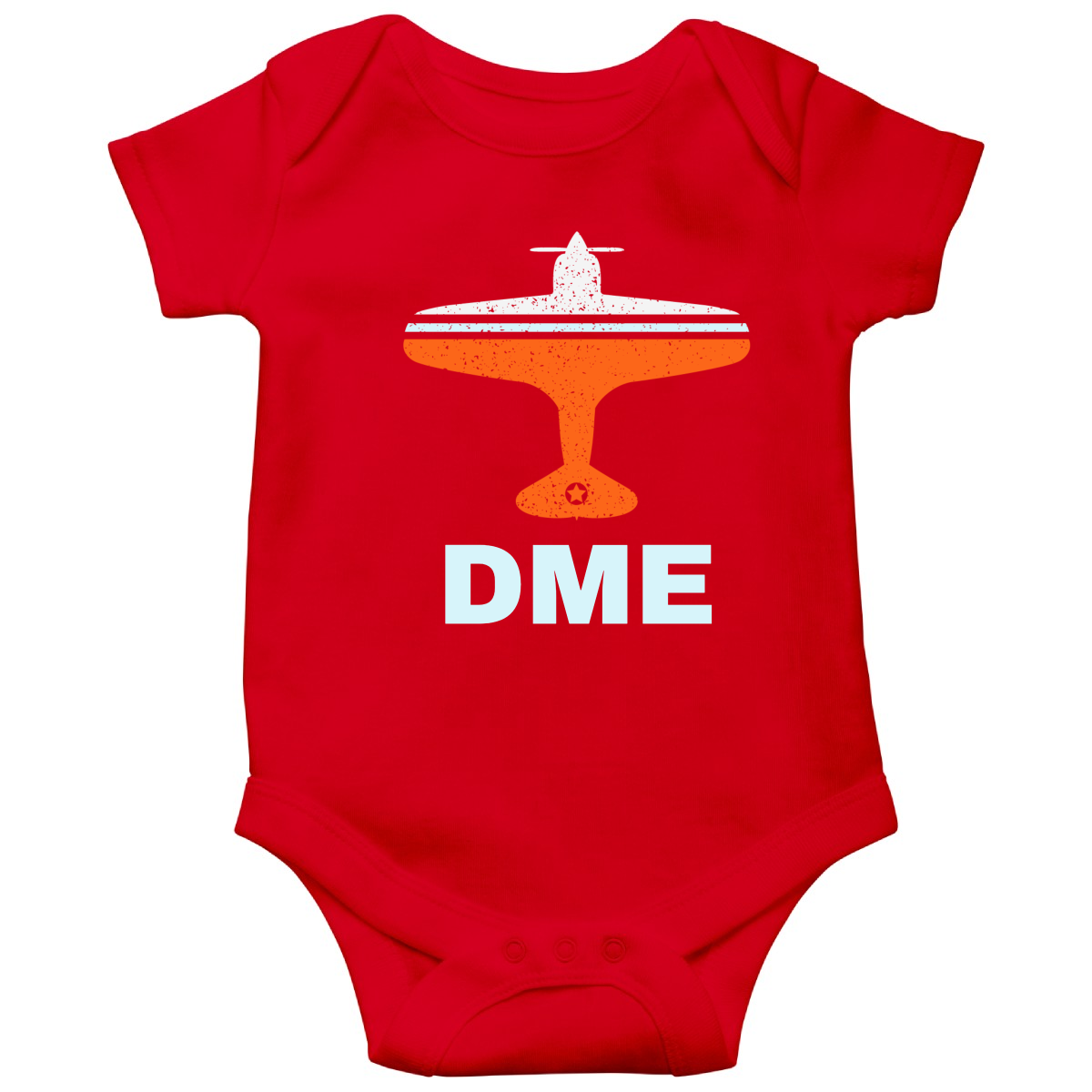 Fly Moscow DME Airport Baby Bodysuits | Red