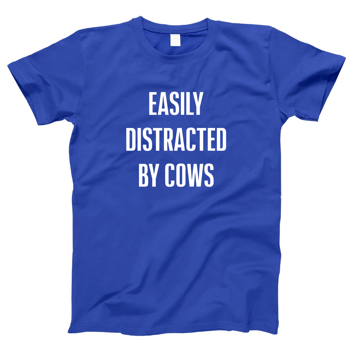 Easily Distracted By Cows Women's T-shirt | Blue