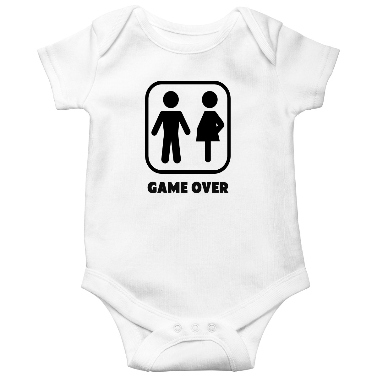 Game Over  Baby Bodysuits | White