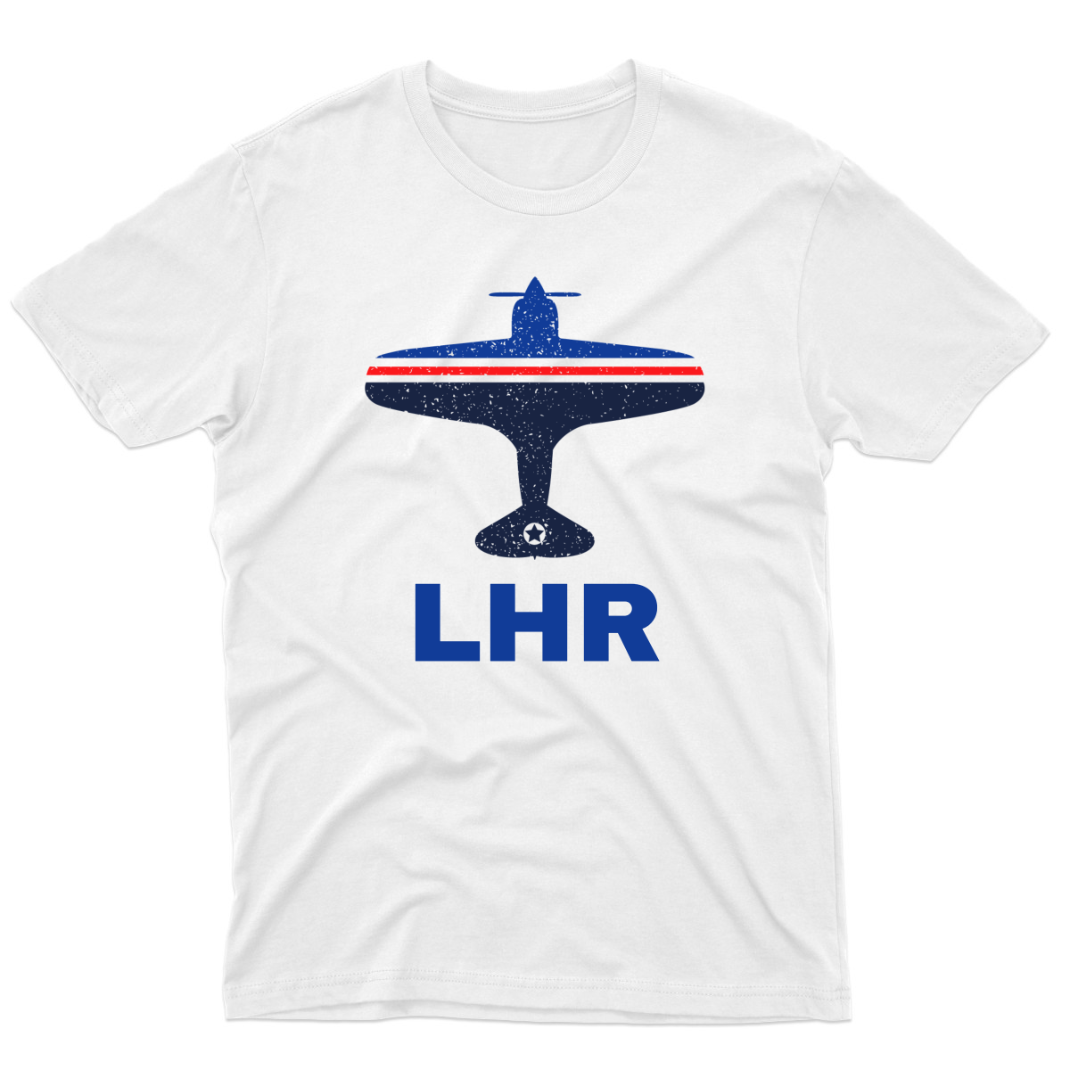 Fly London LHR Airport Men's T-shirt | White