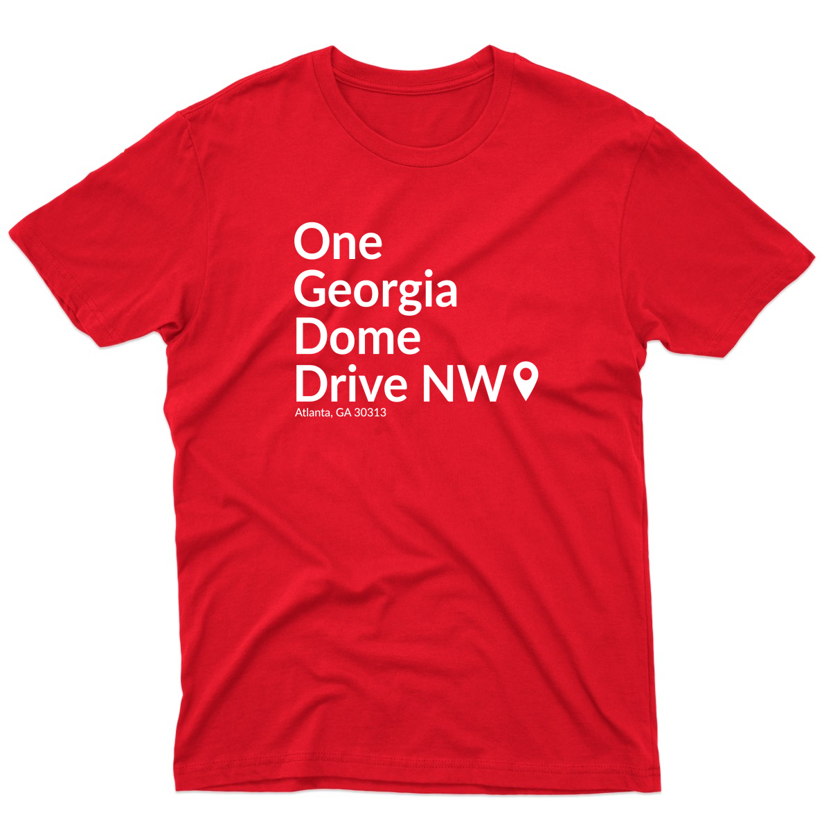 Atlanta Football Stadium Men's T-shirt | Red