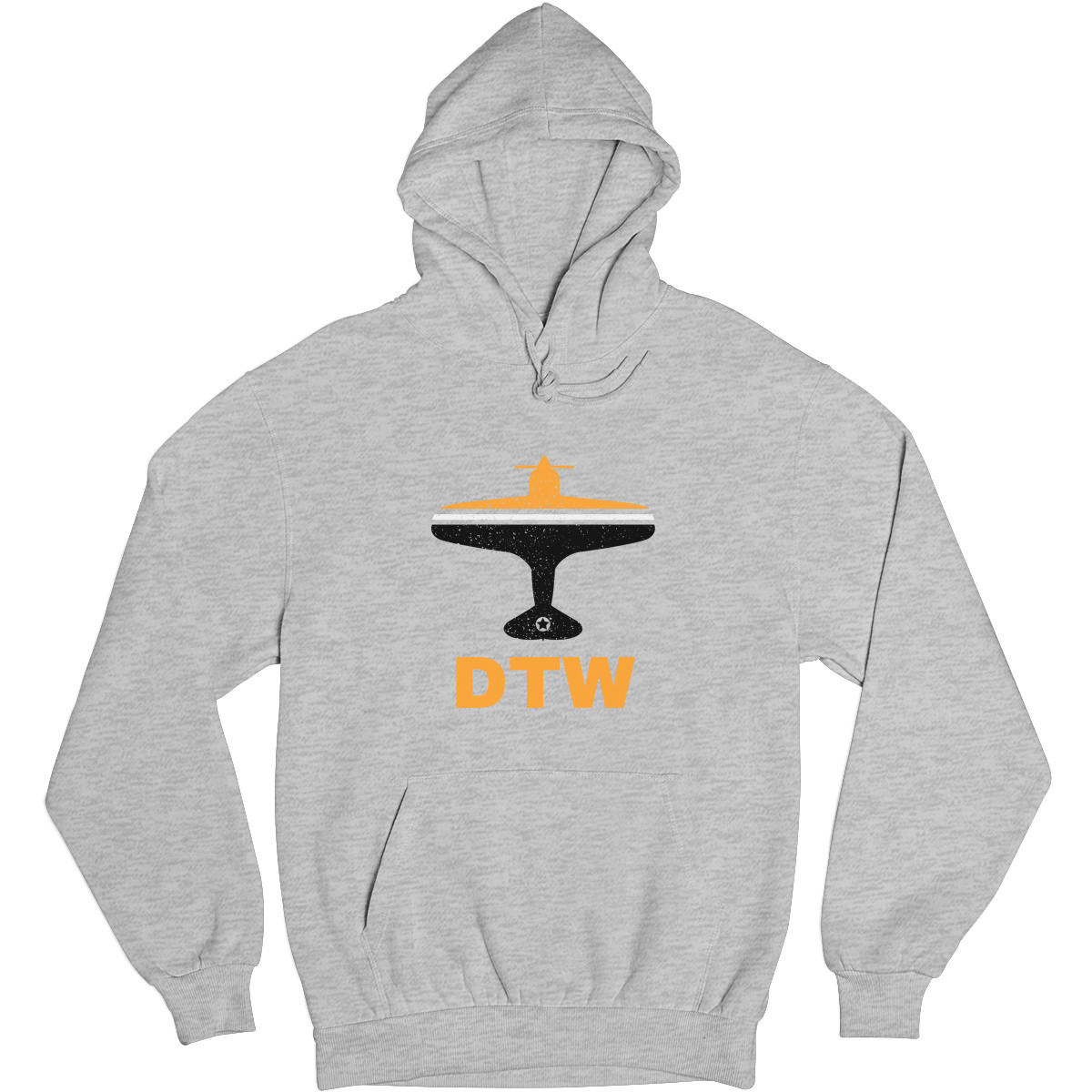 Fly Detrorit DTW Airport Unisex Hoodie | Gray