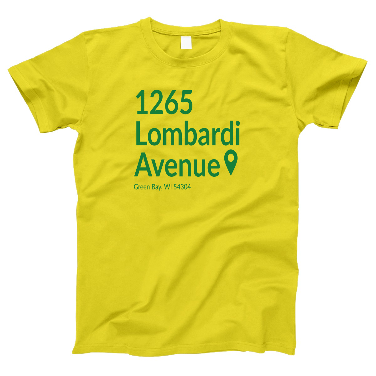 Green Bay Football Stadium Women's T-shirt | Yellow