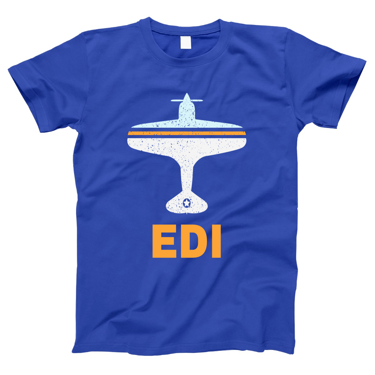 Fly Edinburgh EDI Airport Women's T-shirt | Blue