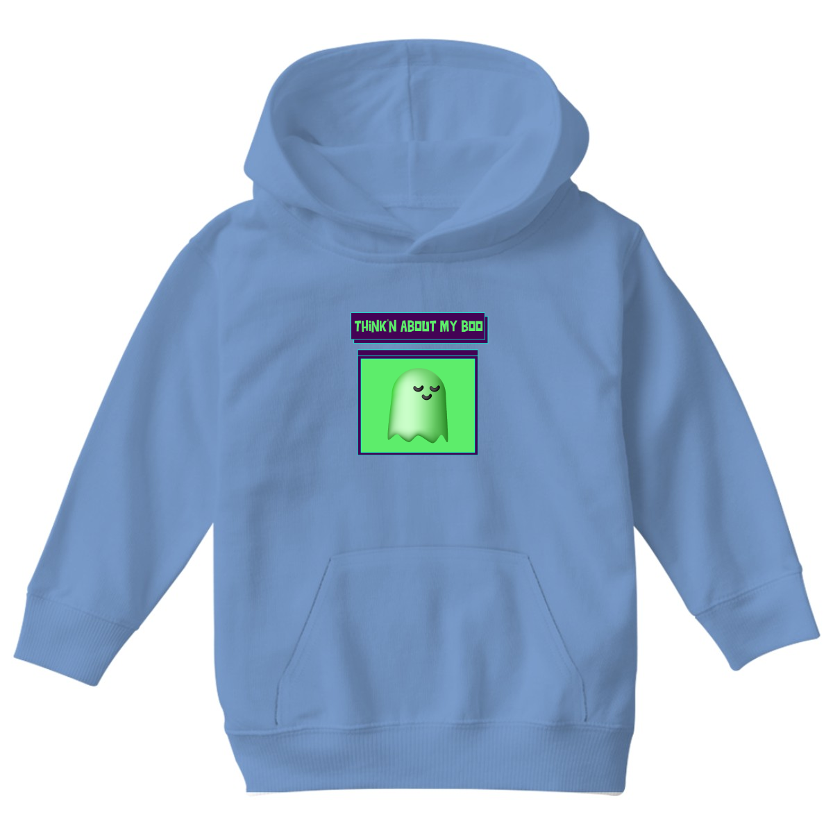 Think'n About My Boo Kids Hoodie | Blue
